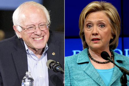 Ông Bernie Sanders và bà Hillary Clinton sẽ tham gia cuộc tranh luận tổng thống đầu tiên của Đảng Dân chủ cùng ba ứng cử viên khác vào ngày 13-10 (giờ địa phương).
